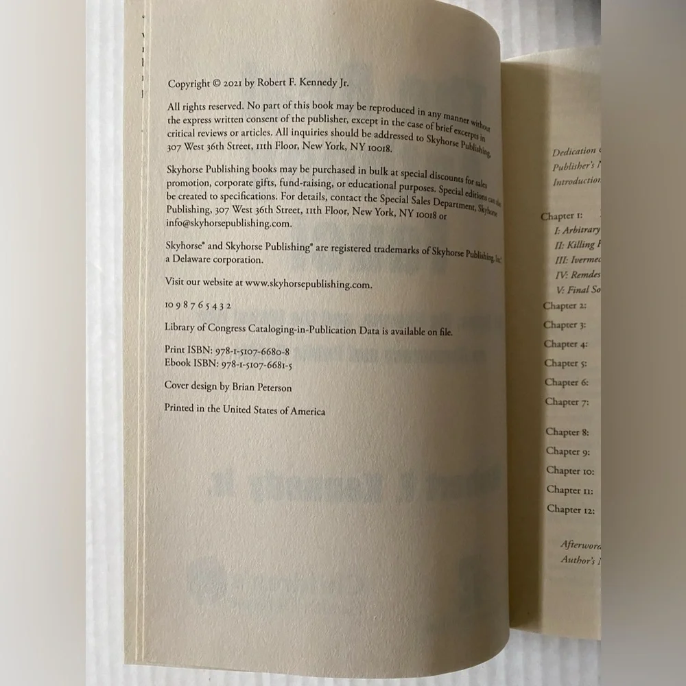 The Real Anthony Fauci Hardcover by Robert F. Kennedy Bestseller! - Picture 5 of 8